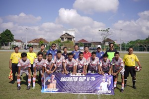 Bupati Pringsewu H. Riyanto Pamungkas Resmi Buka Kompetisi Sepak Bola Piala Soeratin U-13 Dan U-15