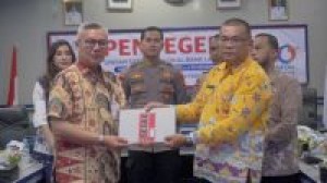 Disaksikan Polisi Dan Notaris, Alat Undian Bank Lampung Resmi Disegel