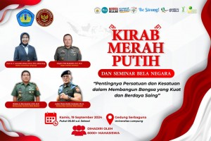 Unila Akan Gelar Kirab Merah Putih Rangkaian Dies Natalis Ke-59