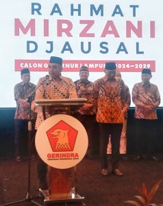 Prabowo Rekomendasikan Rahmat Mirzani Djausal Calon Gubernur Lampung