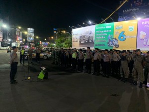 Jaga Kondusifitas, TNI - Polri Di Bandar Lampung Gelar Patroli Sekala Besar