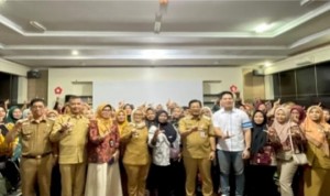 OJK Lampung Dan TPAKD Lampung Timur Buka 1.364 Polis Asuransi Untuk Kader Posyandu