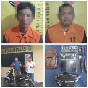 Pelaku Curanmor Ditangkap Saat Patroli Polisi Di Palas, Bawa Kunci T Dan Senjata Tajam