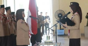 Ketua Kwarda Lampung Lantik Bupati Lamtim Sebagai Ketua Mabicab