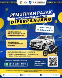 Ada Promo Terbaru, Pemutihan Pajak Kendaraan Bermotor Tahun 2025 Diperpanjang Hingga 31 Oktober